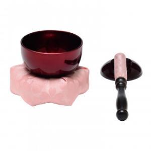 サンメニー 美桜(mio)りんセット りん2.0寸/りん棒4.0寸 六角布団2.5寸ピンク/茜 59g12583m8095 (2281624)