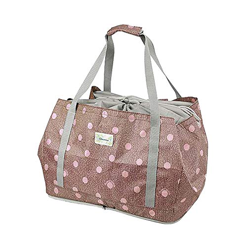 Tote Bag Type - ウノフク CHARMISS レジカゴトート 水玉 ブラウン 15-5029-50 (1617392)
