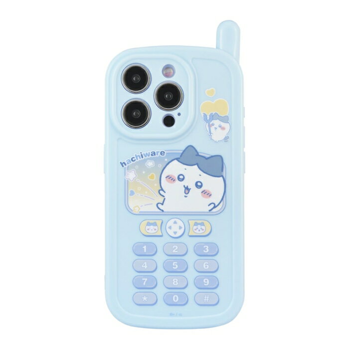 Gourmandise Chiikawa iPhone 15 Pro Compatible Retro Flip Phone Style Case, Calico Cat Design, CK-39B (2027028)