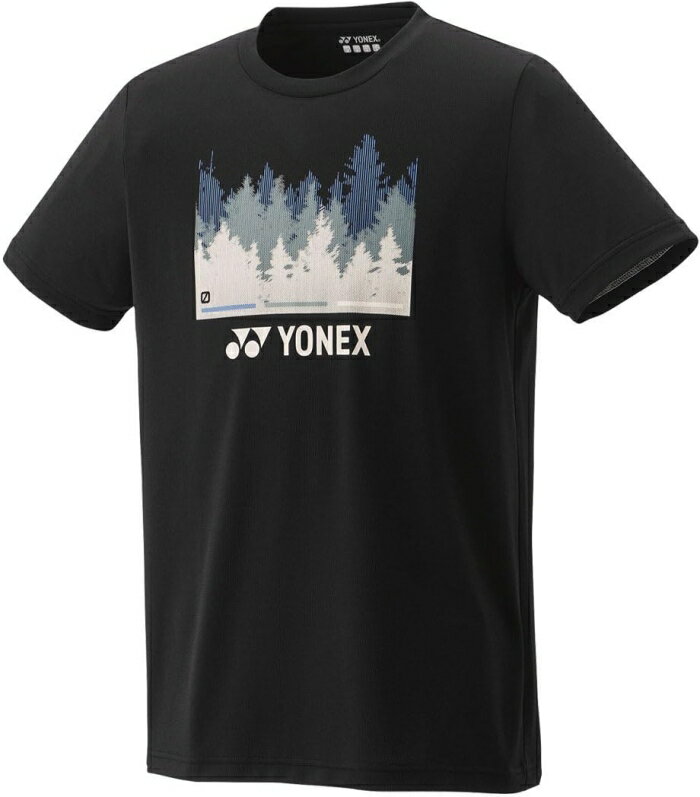 Men'S Wear - YONEX ヨネックス ユニドライTシャツ(フィットスタイル) (16804) [色 : ブラック] [サイズ : L]