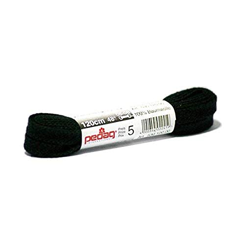 Shoe Lace - Schelchen Pedag(ペダック) 5530シューレース 平タイプ 150cm ブラック (2046025)