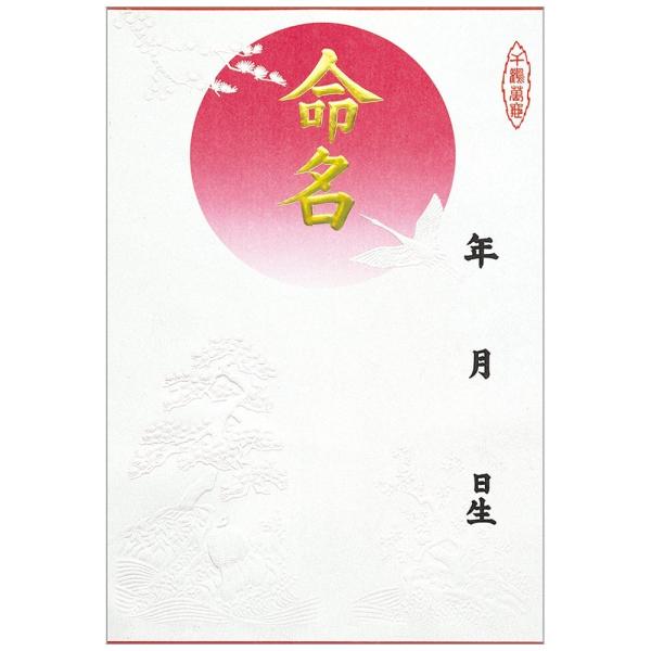 ササガワ(Sasagawa) 命名紙 B4判変形 金字・浮出柄(28-411)