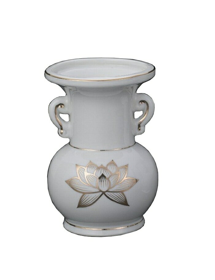 ナカムラ商事 仏具用品 白金ハス仏花 3.5寸(中) (1785015)