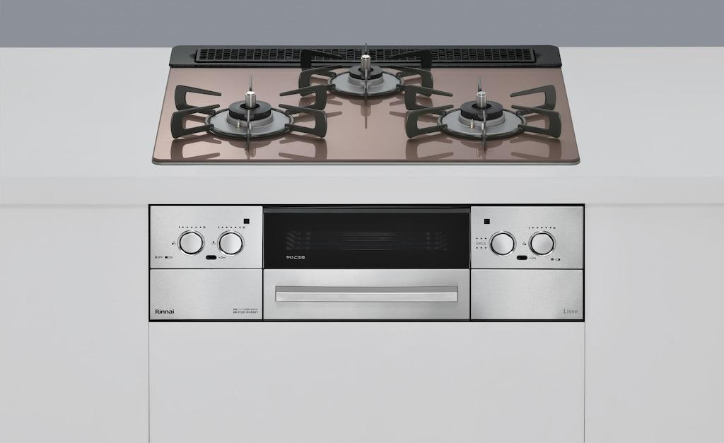 RINNAI リンナイ RHX31W42J2RW ビルトインガスコンロ Lisseシリーズ 標準幅60cm スモーキーピンク【同等品:RHS31W42J2RSTW】