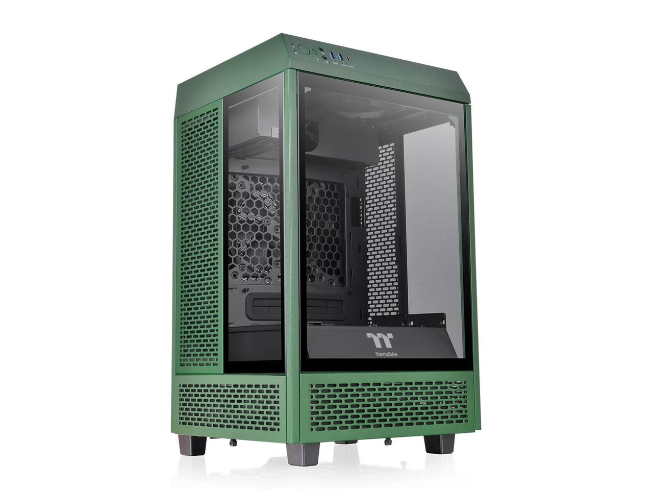 Thermaltake ミニタワー型PCケース The Tower 100 -Racing Green-