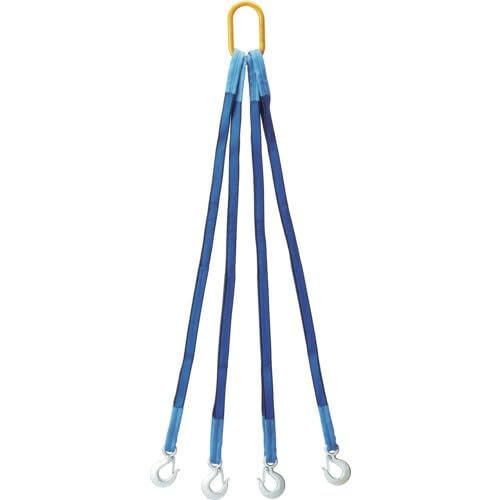 オーエッチ工業 OH 4点吊りベルトスリング 25mm幅×1.5m (4S2515 8659)