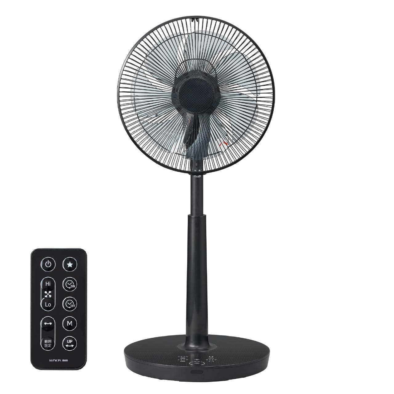 コイズミ KOIZUMI コイズミ KLF-30261/K リビング扇風機 DCモーター搭載 お気に入り設定 風量調節1…