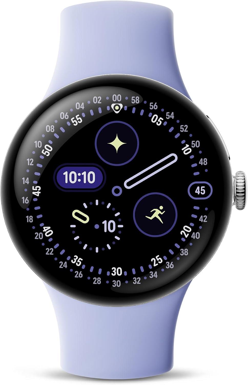 【在庫限即納】Google グーグル GA10840US スマートウォッチ Google Pixel Watch 4 (41 mm) Polished Silver アルミケース/Iris アクティブ バンド Wi-Fi Silver/Iris GA10840-US