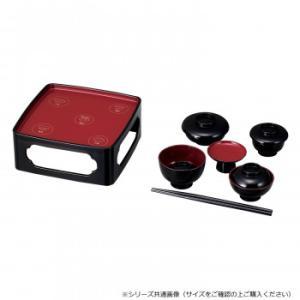 サンメニー 仏膳 お椀並べ方印刷付 6.5寸 黒(内朱) 4306650400011 (2280961)