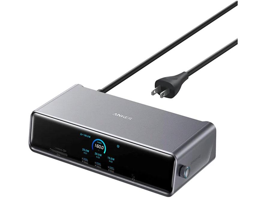 ANKER アンカー Anker Prime ドッキングステーション (14-in-1 Triple Display DisplayLink) グレー(A83B35A1)