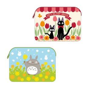 丸眞 スタジオジブリ と魔女の宅急便 ジジ ジジとチューリップ畑マルチケース タブレットケース 小物 ...
