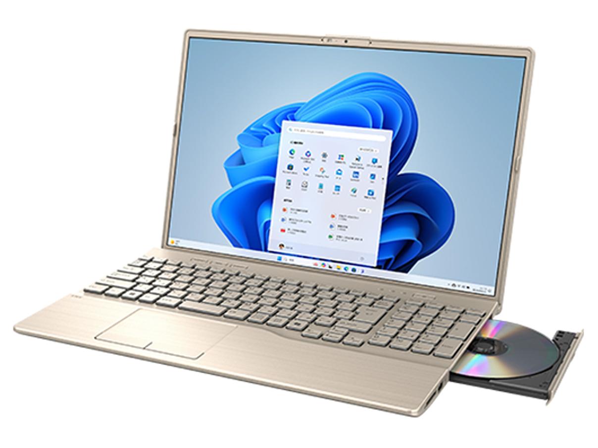 FUJITSU 富士通 FMVA75L2GA 富士通 ノートPC FMV Note A Windows 11 Home 16.0〜16.9型（インチ） Ryzen メモリ16GB SSD 512GB 1920×1200 Webカメラ有り Bluetooth v5.4 Office有り 1.6〜2.0kg ゴールド系
