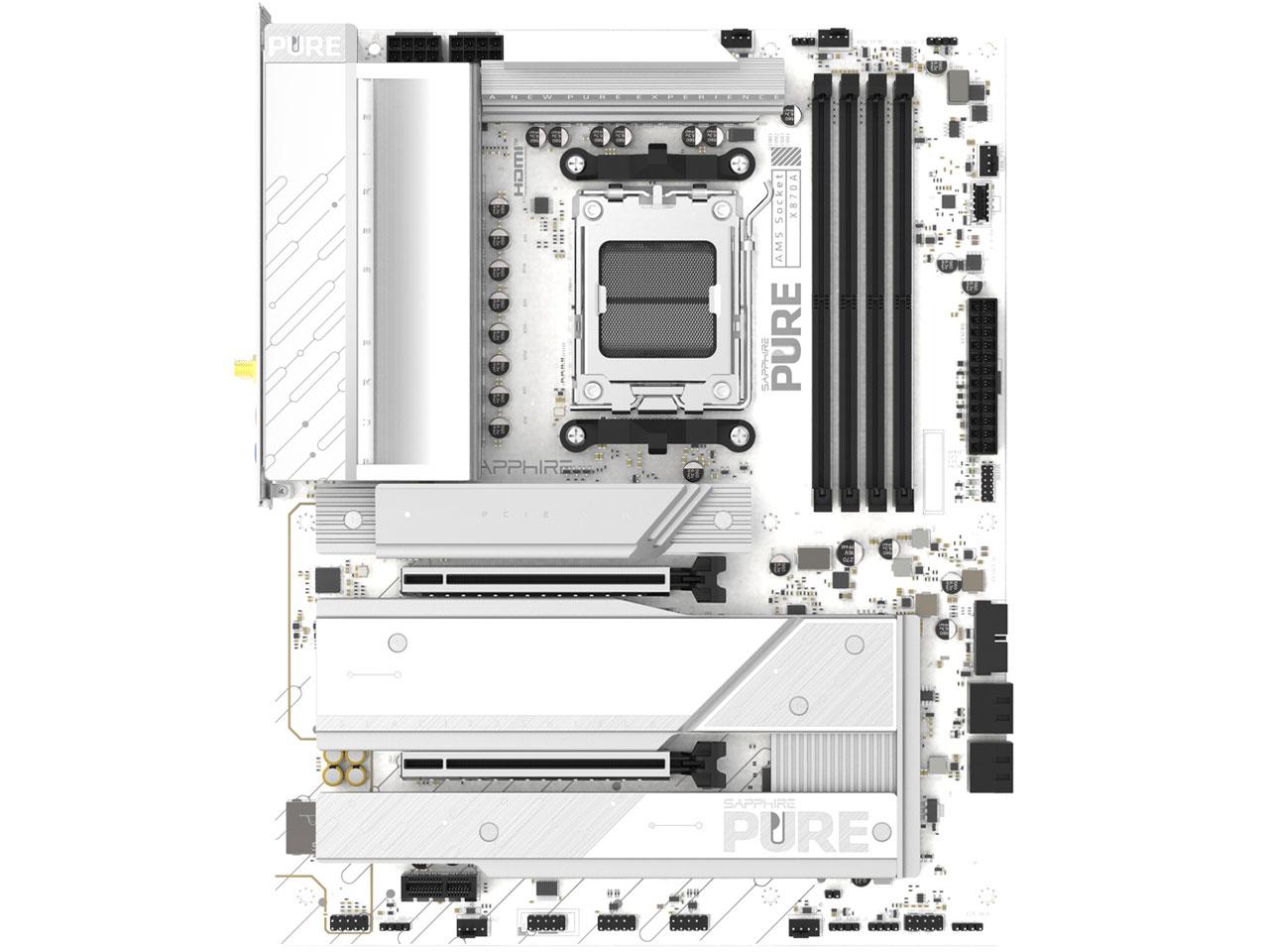 アスク SAPPHIRE PURE X870A WIFI 7 ATXマザーボード 52122-02-40G MB6834