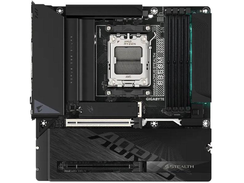 &nbsp;メーカー&nbsp;GIGABYTE&nbsp;商品カテゴリ&nbsp;PCパーツ＞マザーボード&nbsp;発送目安&nbsp;1週間以内に発送予定&nbsp;お支払方法&nbsp;銀行振込・クレジットカード&nbsp;送料&nbsp;送料無料&nbsp;特記事項&nbsp;&nbsp;その他&nbsp;※※※※※※※※※※※※※※※※※ 仕様 ※※※※※※※※※※※※※※※※※チップセット AMD・B850CPUソケット SocketAM5フォームファクタ MicroATX詳細メモリタイプ DIMM DDR5メモリスロット数 4最大メモリー容量 256GB幅x奥行き 244x244 mmPCI-Express 16X 1x PCI Express 5.0/4.0・1x PCI Express 4.0SATA 2 本Serial ATA SATA6.0GM.2ソケット数 3M.2サイズ M key：type 2280DisplayPort数 1HDMIポート数 1S/PDIF ○USB USB3.2 Gen2 Type-Ax1/Type-Cx1・USB3.2 Gen1 Type-Ax4・USB2.0x4VRMフェーズ数 8+2+2背面コネクタ設計(裏配線) ○一体型 I/O バックパネル ○LED制御機能 RGB FUSIONBIOSフラッシュバック機能 Q-Flash Plus button無線LAN IEEE802.11a/b/g/n/ac/ax/beBluetooth ○LAN 1 個オンボードLAN 100/1000/2500/5000オンボードRAID ○オンボードオーディオ Realtek ALC1220オンボードグラフィック -