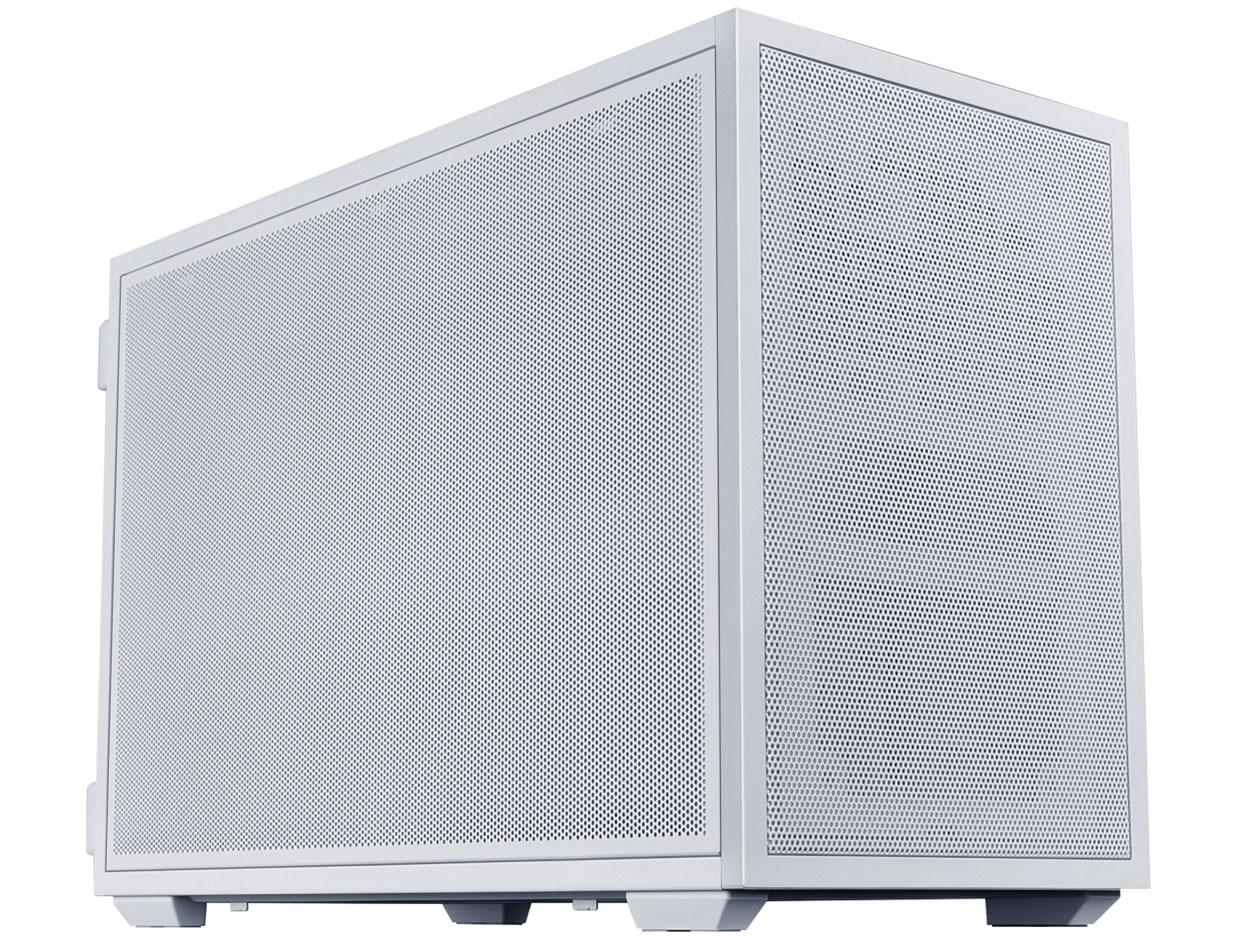 LIAN LI コンパクトPCケース B4-mATX Mesh White MicroATX/Mini-ITX規格マザーボード対応 120mmファン2基標準搭載 縦置き・縦置き両対応 B4W