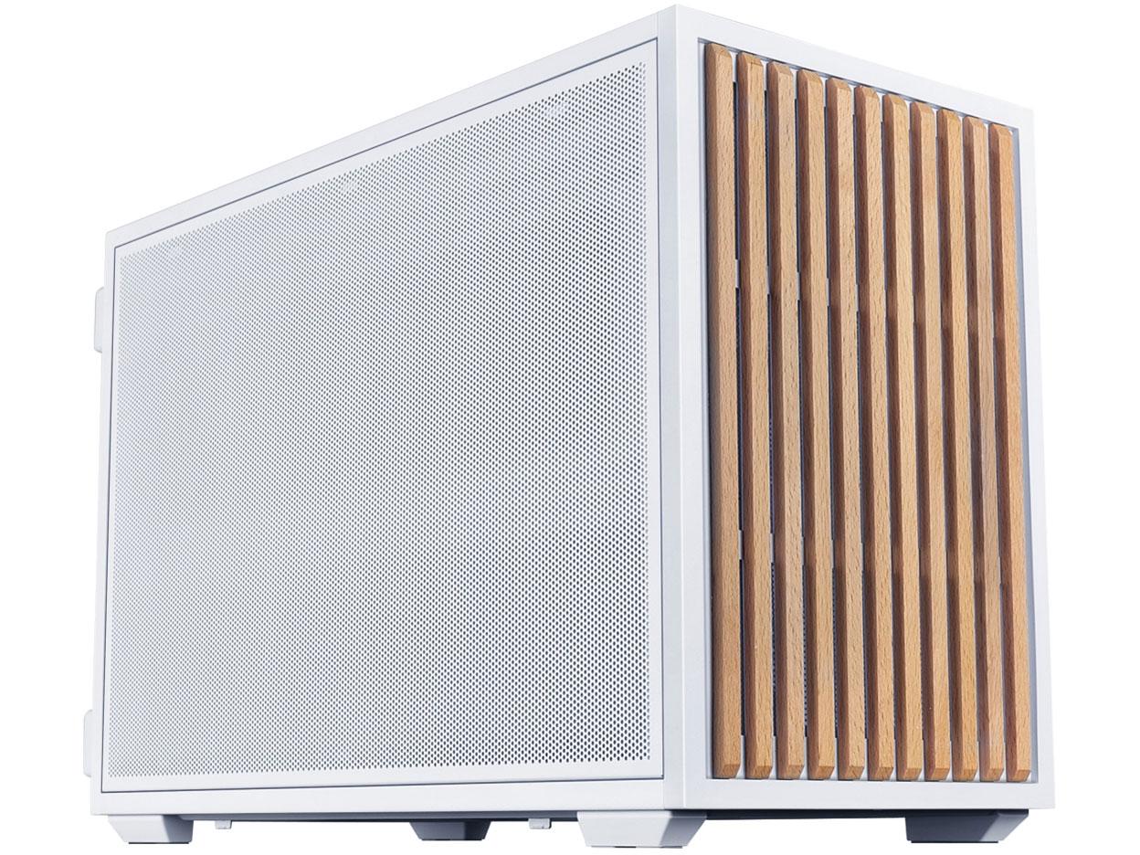 LIAN LI コンパクトPCケース B4-mATX Wood White MicroATX/Mini-ITX規格マザーボード対応 120mmファン2基標準搭載 縦置き・縦置き両対応 B4W-WD