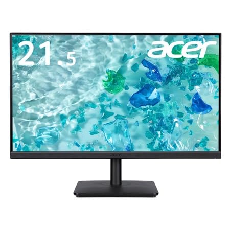 日本エイサー SDGs推進(21.5型/1920×1080/HDMI、ミニD-Sub/ブラック/スピーカーなし/ゼロフレーム/VA/非光沢/HDMIケーブル付/センドバック5年保証/環境配慮モデル)(V227QHbi)