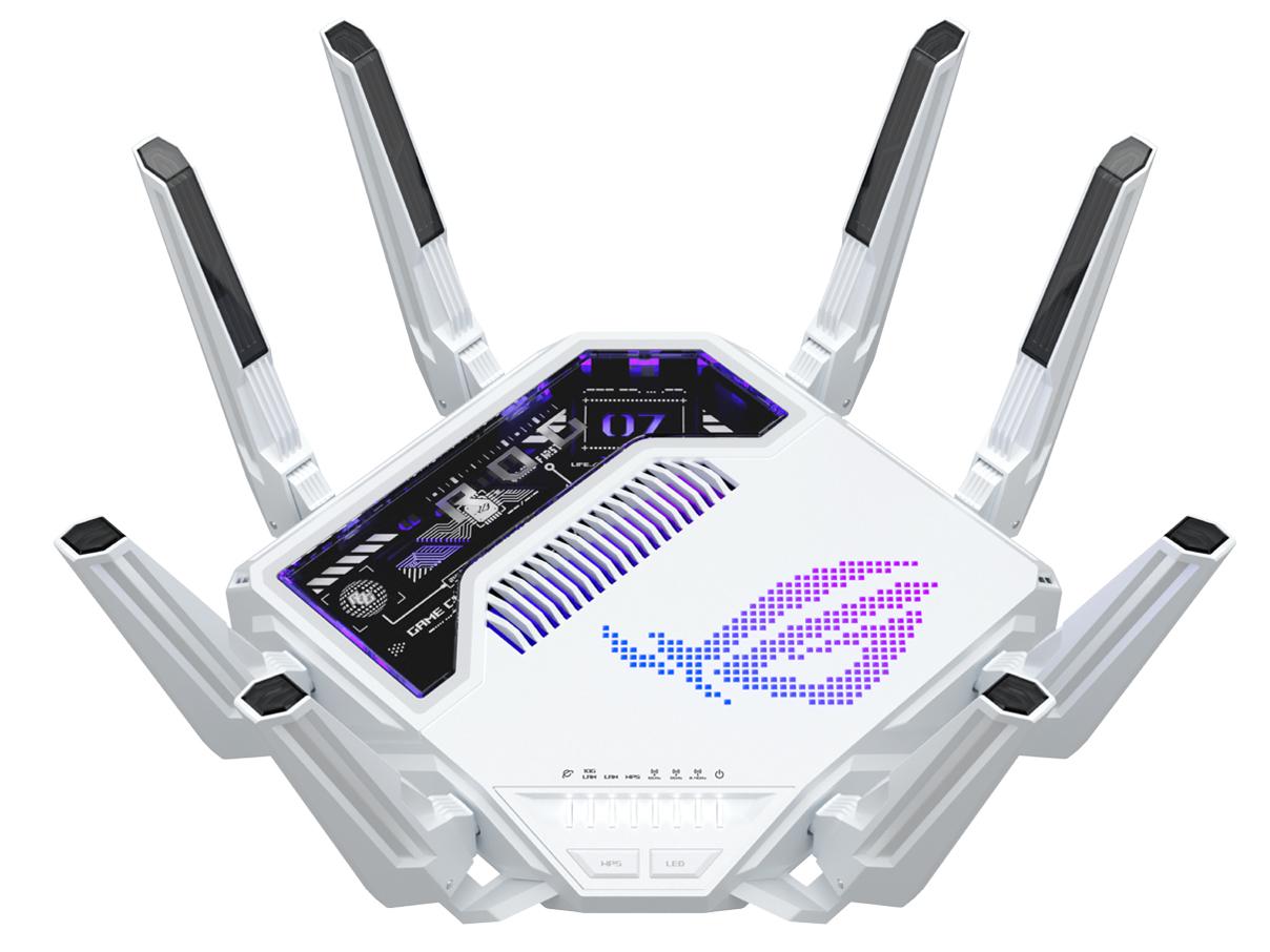 ASUS エイスース ASUS GT-BE19000AI ROG Rapture AIコア搭載 無線LANルーター WiFi 7対応 最大19Gbps ホワイト(GT-BE19000AI)