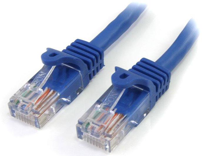 STARTECH.COM カテゴリ5e(CAT5e)LANケーブル/5m/ブルー/ツメ折れ防止機構(45PAT5MBL)