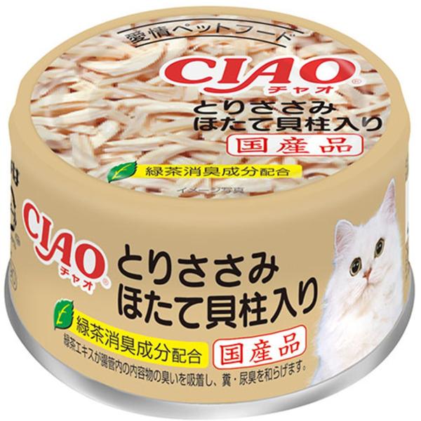 いなば食品 [いなばペットフード]CIAO とりささみ ほたて貝柱入り 85g (-)