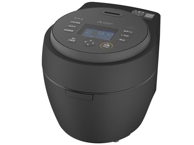 MITSUBISHI 三菱電機 三菱IHジャー炊飯器 本炭炊釜 紬 真・かまど炊きモード おにぎりモード 5.5合炊き 炭漆黒 2026年モデル(NJ-BW10J-B)