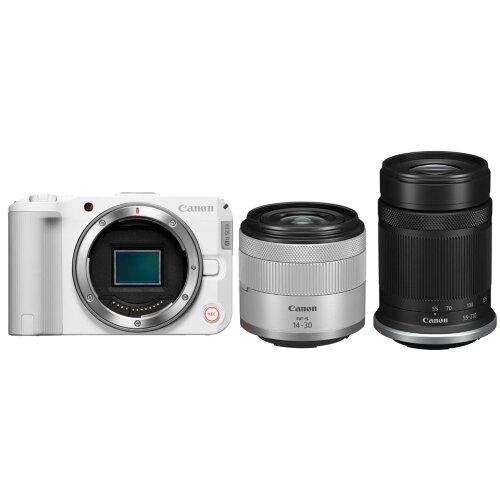 CANON キャノン ミラーレスカメラ EOS R50 V (WH)・ダブルズームキット(6896C009)