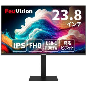 浙江豊視科技 23.8インチ FHDモニター(IPS/1920x1080/Type-C65W給電・HDMI/ピボット/高さ調整/ノングレア/3年保証)(FSID24BF1AE)