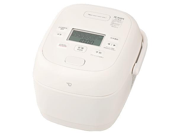 ZOJIRUSHI 象印 圧力IH炊飯ジャー 豪熱大火力 鉄器コート黒まる厚釜 5.5合炊き ホワイト 2026年モデル(NW-BC10-WA)