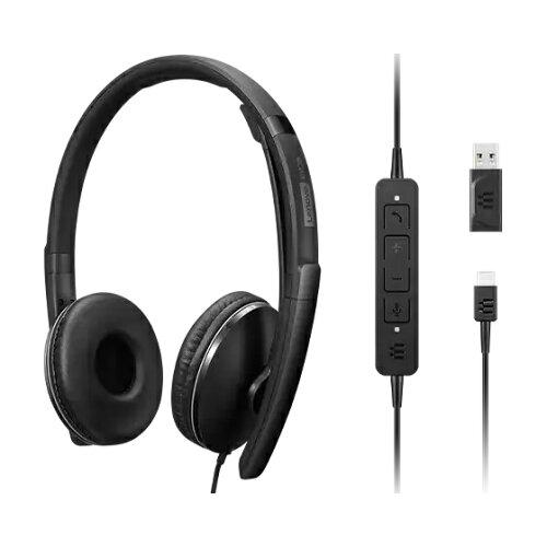 LENOVO レノボ Lenovo Wired アクティブノイズキャンセリング ヘッドセット 2(UC)(4XD1M39029)