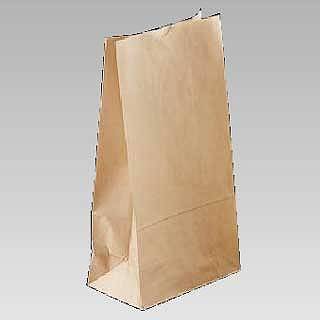 角底袋 クラフト無地 (500枚入) ♯14【手さげ袋】 【バレンタイン 手作り 手さげ袋 業務用】【ECJ】