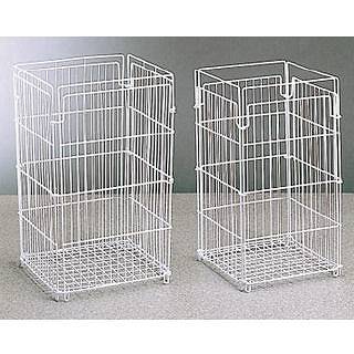 【まとめ買い10個セット品】ワイヤーバスケット 大 (90l用)【 ゴミ箱 屋外専用くず入 ダストボックス 屋外 ゴミ収集箱 外に置くゴミ箱 人気ゴミボックス ゴミ箱】【ECJ】