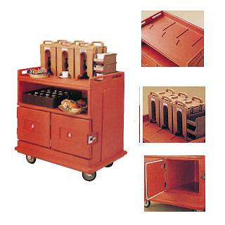 キャンブロ ビバレッジサービスカート MDC-24 スレートブルー 【 業務用 【 CAMBRO バーワゴン ポータブルバー 】