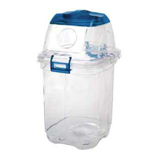 【まとめ買い10個セット品】セキスイ 透明エコダスター #35 ビン用(ブルー)【 ペール バケツ ゴミ箱 大型ごみ箱 キッチン ペール バケツ ゴミ箱 大型ごみ箱 キッチン 業務用】【ECJ】 [2]