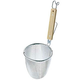 【まとめ買い10個セット品】TSステンレス 木柄てぼ 丸底【ECJ】