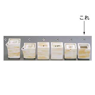 マルシェ&キッチンカーWORLDの白刷毛 スタック楊枝入 T03-30【器具 道具 小物 作業 調理 料理 業務用】【ECJ】｜アングル2