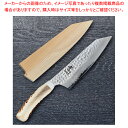剣型三徳 33層ダマスカス鹿柄 刃渡り:160mm 【ECJ】