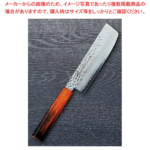 和菜切 焼漆莉 樫漆 刃渡り：160mm 【ECJ】