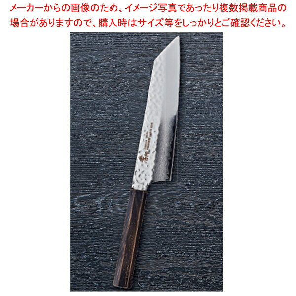 なないろ剣型牛刀 墨金 刃渡り：190mm 【ECJ】