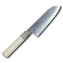 【業務用】【三徳包丁】堺孝行 ダマスカス銀三割り込み 三徳包丁 18cm 【銀三 包丁】【庖丁 包丁 sakai houcho】 業務用 和包丁【ECJ】