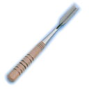 ラクラク氷彫刻ノミ 細工用 三角ノミ60° No.222 刃巾2.4cm×全長32cm【業務用 業務用 プロ向け道具 こだわりの逸品】【ECJ】