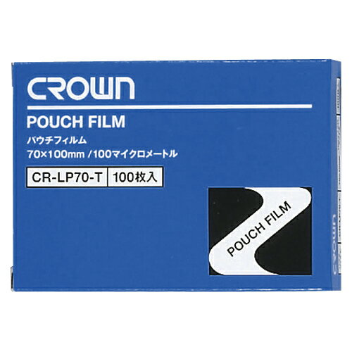 【まとめ買い10個セット品】 クラウン パウチフィルム CR-LP70-T 100枚【ECJ】