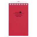 リヒトラブ AQUA DROPs ツイストノート N-1661-3 赤 1冊【ECJ】