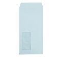 【まとめ買い10個セット品】 寿堂 マド付封筒 03296 ブルー 100枚【ECJ】