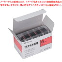 【まとめ買い10個セット品】 キングジム 「テプラ」PRO SRシリーズ専用テープカートリッジ SC6R-5P 赤 黒文字 5巻(1巻8m)【ECJ】(2)