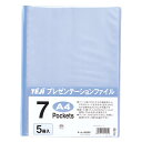 【まとめ買い10個セット品】 テージー プレゼンテーションファイル PTF-07-02 ブルー 5冊【ECJ】