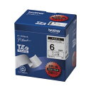 【まとめ買い10個セット品】 ブラザー ピータッチ用 テープカートリッジ TZE-211V 白 黒文字 5巻(1巻8m)【ECJ】