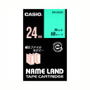 カシオ ネームランド用テープカートリッジ XR-24GN 緑 黒文字 1巻8m【ECJ】