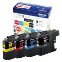 【まとめ買い10個セット品】ブラザー インクジェットカートリッジ LC113-4PK 1セット【ECJ】