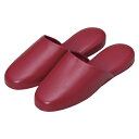 【まとめ買い10個セット品】 オーミケンシ 高周波レザースリッパ 5703-10 レッド 10足【ECJ】