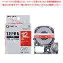 キングジム 「テプラ」PRO SRシリーズ専用テープカートリッジ SD12R 赤 白文字 1巻8m【ECJ】